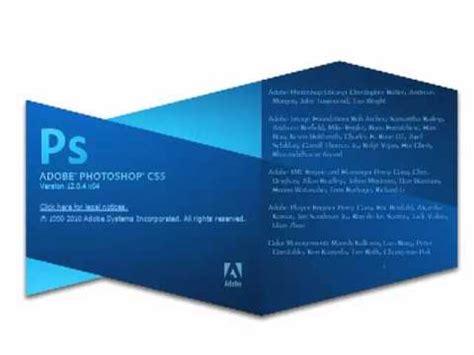photoshop splash screen youtube