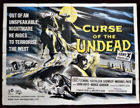 CURSE OF THE UNDEAD (1959) original UK Quad poster ***Eric Fleming ...