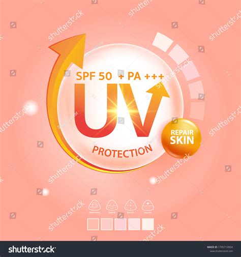 Sun Block Uv Protection Whitening Logo Stock Vector (Royalty Free ...