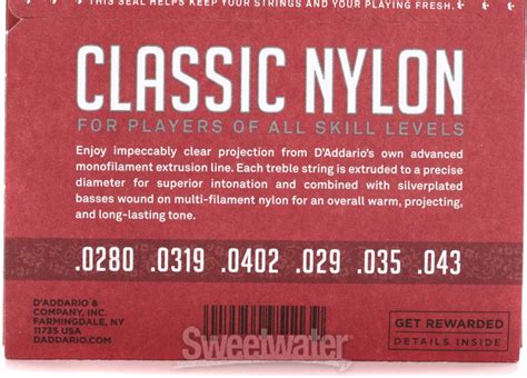 D'Addario EJ27N Nylon Guitar Strings | Sweetwater.com