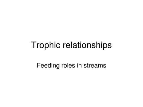 PPT - Trophic relationships PowerPoint Presentation, free download - ID ...