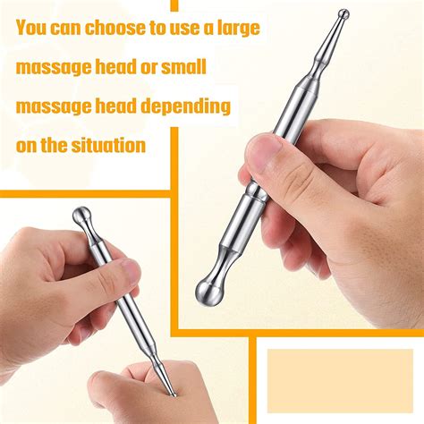 Stainless Steel Acupressure Massage Pen - Deep Tissue Manual