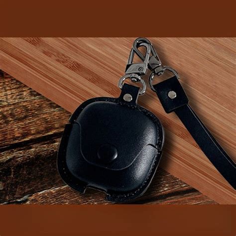 Кожаный Чехол Для Наушников Xiaomi Redmi Buds 4 Active Кожи Карабином с ...