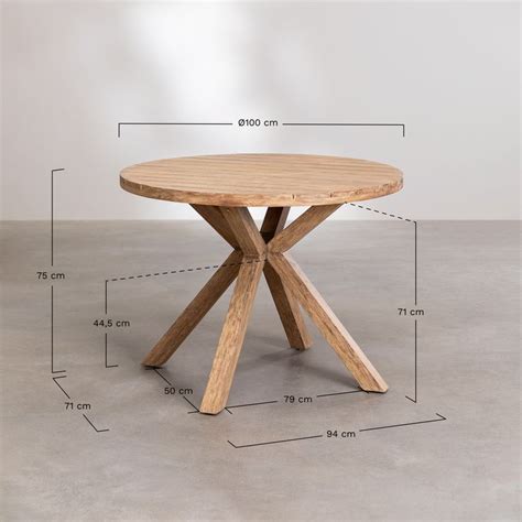 wooden garden table