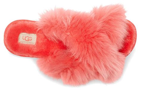 (WMNS) UGG Fuzzalicious Slipper coral red 1108917-PCRL - KICKS CREW