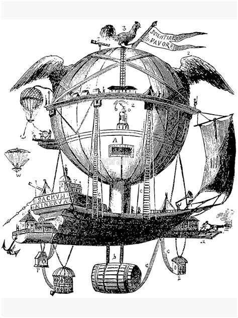 "Victorian Airship" Poster by Hoorahville | Redbubble