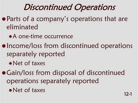 discontinued operations powerpoint