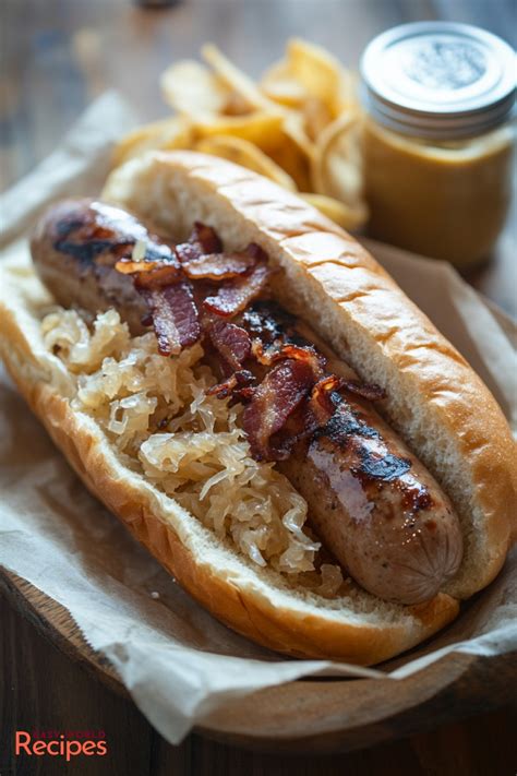 German Bratwurst with Sauerkraut Recipe - EasyWorldRecipes