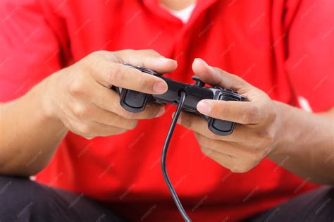 premium photo playing  computer games