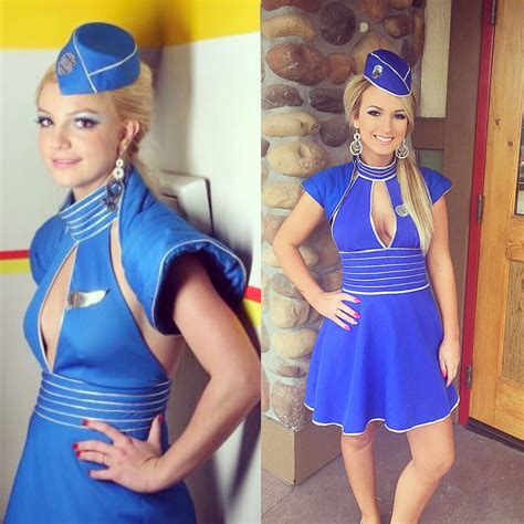 Britney Spears Toxic Brit Air Hostess Cosplay Costume ...