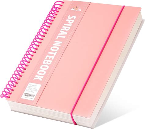 Amazon.com : Yoment Hardcover Spiral Notebook 300 Pages 7" X 10" Large ...