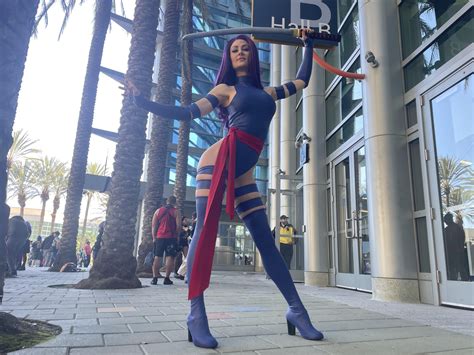 Psylocke by @Rachallday YouTube.com/@JakeyAirplane : r/cosplaygirls