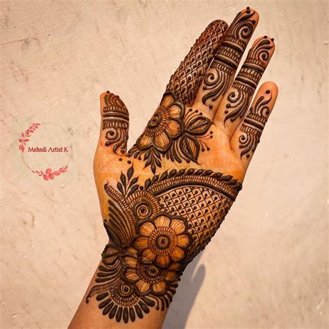 beautiful floral front hand mehndi design floral mehndi design
