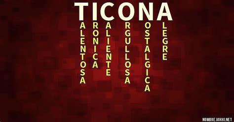 significa ticona