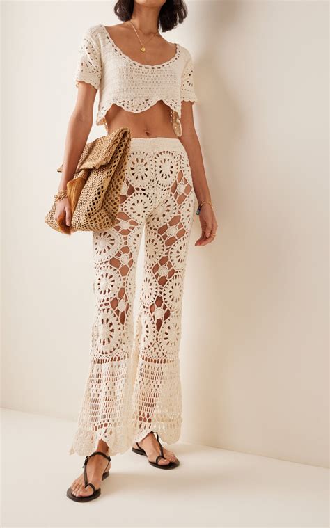 Bunga Crocheted Cotton Pants And Top Set By Akoia Swim | Moda Operandi ...