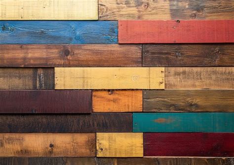 Colorful Reclaimed Wood Wall Panel Texture High Quality Image Stock ...