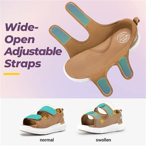 swollen feet shoes fitville womens extra wide open toe orthopedic