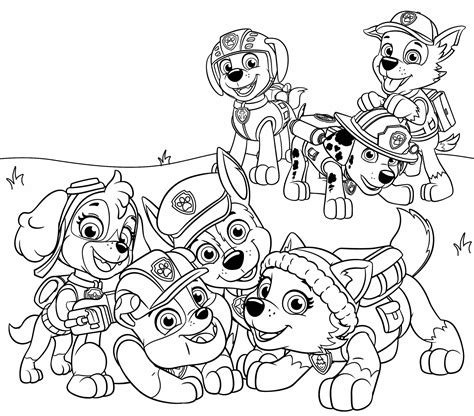 Desenho Da Patrulha Canina Para Colorir E Imprimir