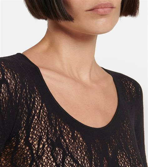 Wolford Snake-effect lace bodysuit Wolford