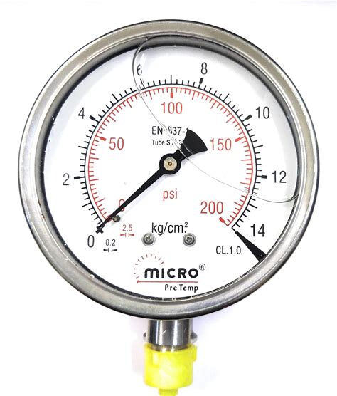 Buy Pressure gauge bottom connection| pressure meter| hydraulic
