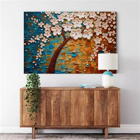 canvas art tree merawalaprint flowers  plants