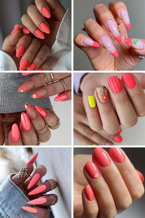 33 Stunning Coral Nails You Need To Try - The Beauty Pursuit