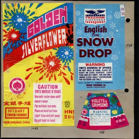 Vintage Fireworks Packaging