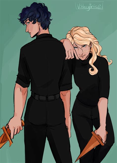 bed percy annabeth fanart 1
