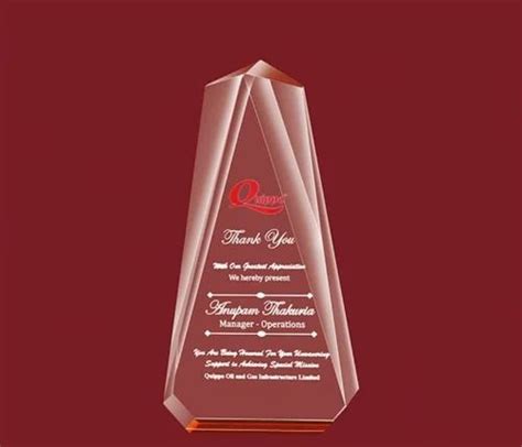 Crystal Award Trophies, Size: 10-15 inch at ₹ 500 in Coimbatore | ID ...