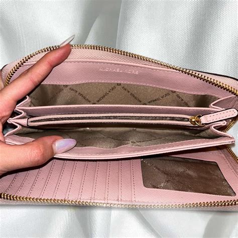 Michael Kors Women's Pink Wallet-purses | Depop