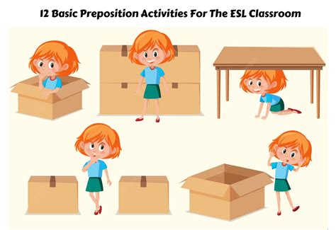 basic preposition activities   esl classroom teaching expertise