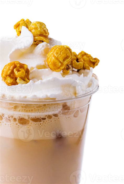 Popcorn milkshake isolated on white background 32622679 Stock Photo at ...