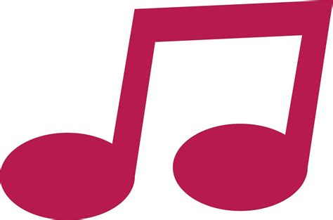 Red music note, illustration, vector on a white background. 13504032 ...