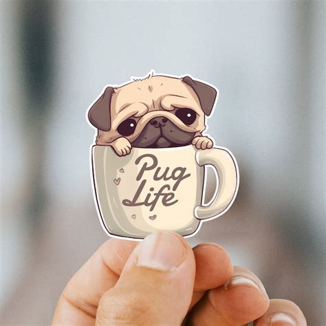 Pug Stickers - Etsy