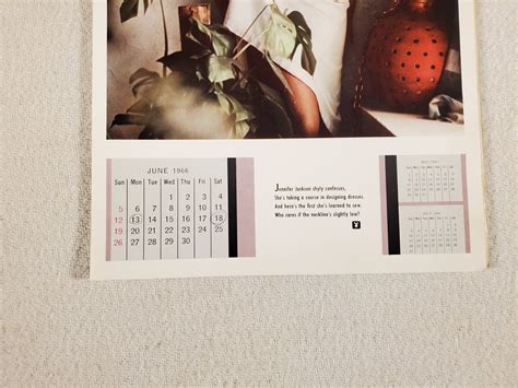 Vintage 1966 Playboy Playmate Calendar - Etsy