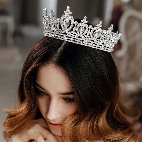 Amazon.com : AW BRIDAL Wedding Crown Tiara Crystal Birthday Crown for