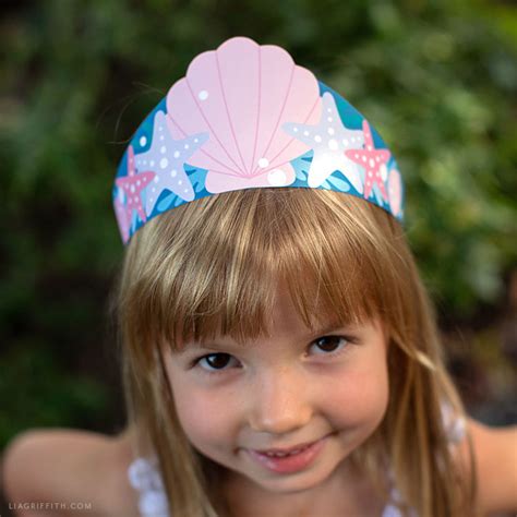 Printable Mermaid Crown (3 Versions) - Lia Griffith