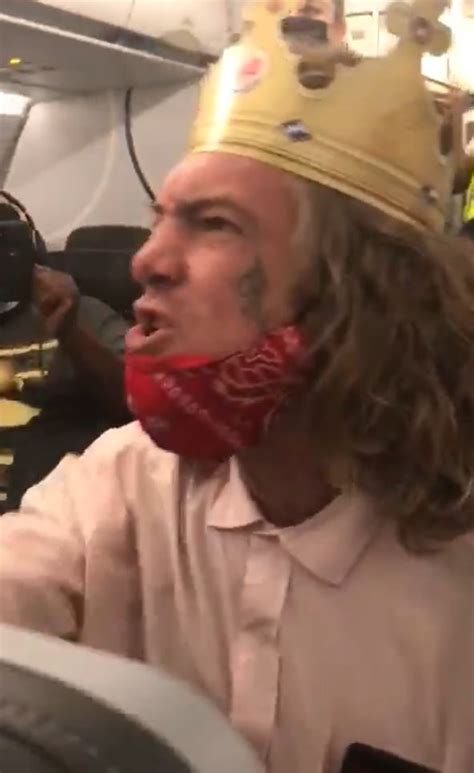 Man in Burger King crown sparks mass brawl on plane after repeatedly ...