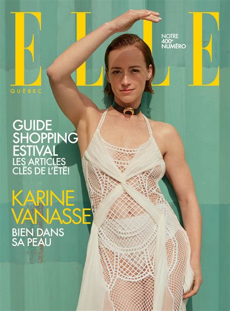 Le shooting de Karine Vanasse pour ELLE Québec, été 2024 | Magazine