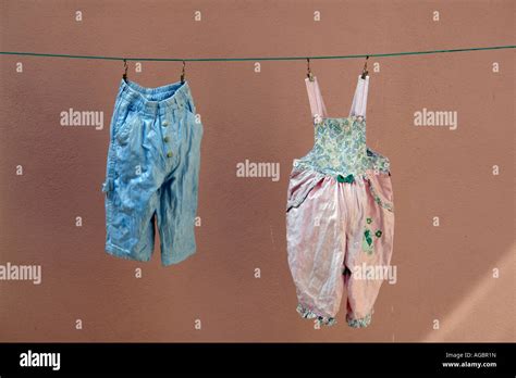 Children clothes in display Stock Photo - Alamy