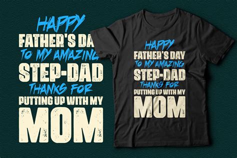 Happy Fathers Day Step Dad Funny Dad Tee Graphic by TEEBAY TEES
