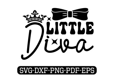 Little Diva Svg, Baby Svg Graphic by Metal wall art & Laser cut files