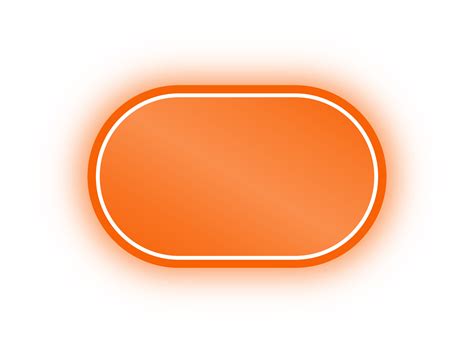 neon orange rounded rectangle banner neon rounded rectangle  png