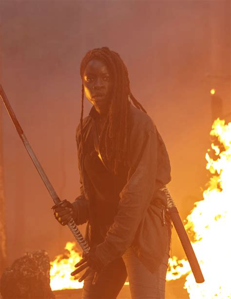 Michonne in The Walking Dead 10.01 | The walking dead, Michonne ...