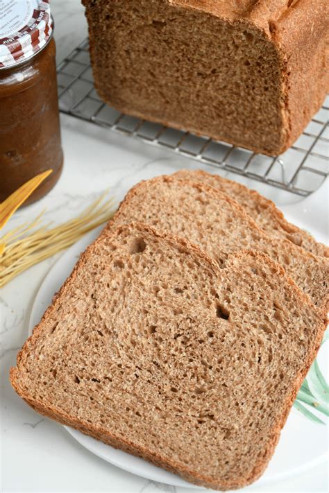 Whole Wheat Bread Machine Recipe - Culinary Shades