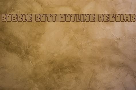 Bubble Butt Outline Regular Font | Free Download (TTF/OTF) | FFonts.ne