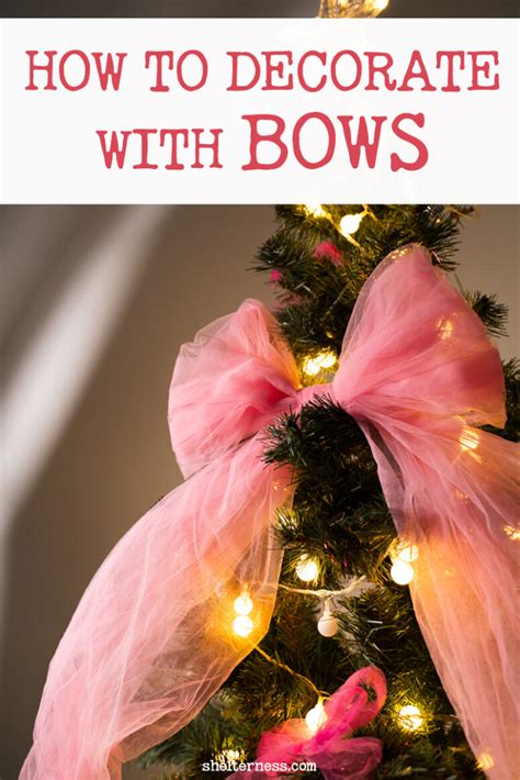 how to make christmas tree bows