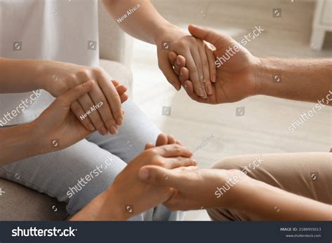 Group Religious People Holding Hands Praying Stock Photo 2188955013 ...