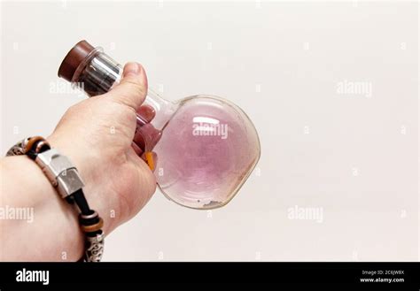 Purple gas being given off from solid iodine in a lab Stock Photo - Alamy