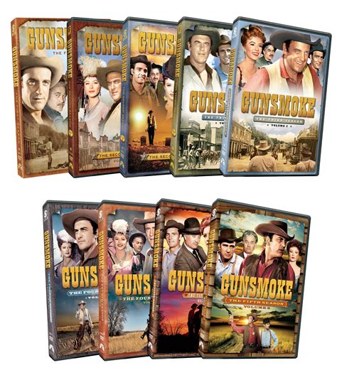 Gunsmoke Western TV Series Complete Seasons 1 2 3 4 5 Box DVD Set s New ...